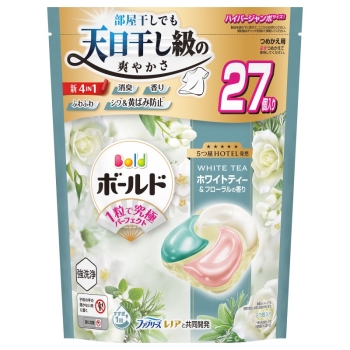 ボールドジェルボール　４ＩＮ１　ホワイトティー　詰替え用　ハイパージャンボ　２７個