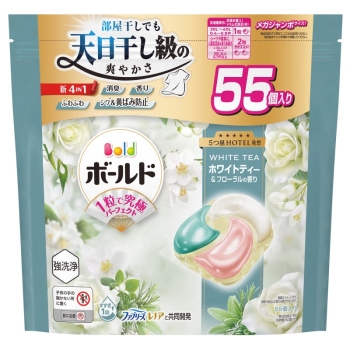 ボールドジェルボール　４ＩＮ１　ホワイトティー　詰替え用　メガジャンボ　５５個