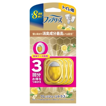 ファブリーズトイレ用消臭成分最高シトラス替　３個