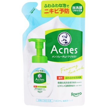 メンソレータム　アクネス　薬用ふわふわな泡洗顔　つめかえ用　１４０ｍＬ