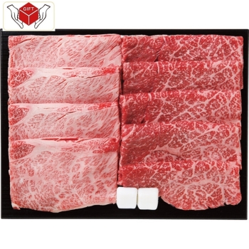 仙台牛　肩ロース・モモすき焼き食べ比べ　計８００ｇ