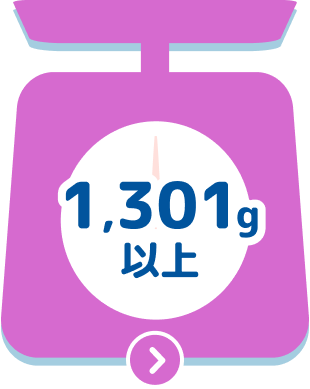 1,301g以上
