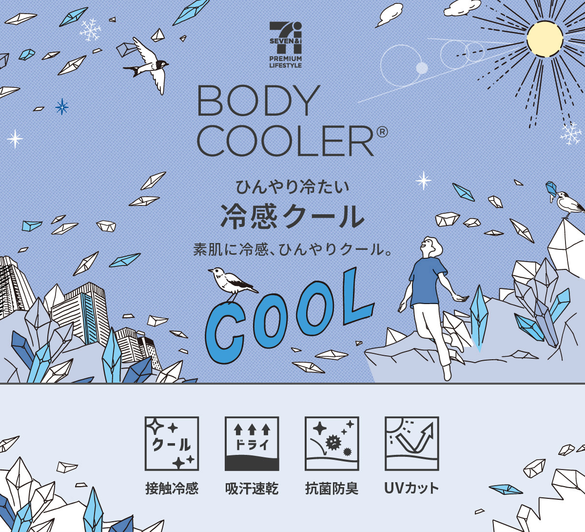 ボディクーラー　冷感クール　メンズ